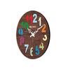 Accent Multicolour Engineered Wood Wall Clock