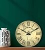 Maloto Cream Engineered Wood Wall Clock
