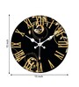 Lora Black Engineered Wood Wall Clock