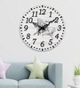 Bezalel Multicolour Engineered Wood Wall Clock