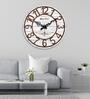 Ryan Multicolour Engineered Wood Wall Clock