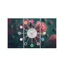 Como Multicolour Engineered Wood Wall Clock