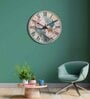Nico Blue & Grey Engineered Wood Wall Clock