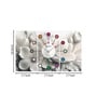 Turin Multicolour Engineered Wood Wall Clock