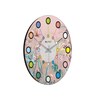 Raphael Multicolour Engineered Wood Wall Clock