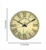 Maloto Cream Engineered Wood Wall Clock