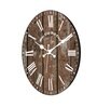 Forever Brown Engineered Wood Wall Clock