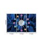 Bingo Multicolour Engineered Wood Wall Clock