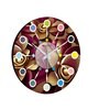 Calathus Multicolour Engineered Wood Wall Clock