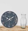 Amora Grey Engineered Wood Wall Clock