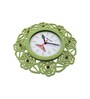 Boris Green & White Engineered Wood Wall Clock