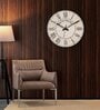 Voila Cream Engineered Wood Wall Clock