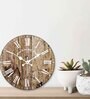 Kingston Brown Engineered Wood Wall Clock