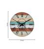 Amalia Multicolour Engineered Wood Wall Clock