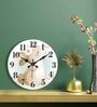 Barrio Multicolour Engineered Wood Wall Clock