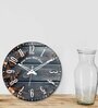 Malmo Grey Engineered Wood Wall Clock
