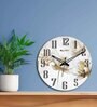 Fenerty White Engineered Wood Wall Clock
