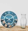 Fegan Multicolour Engineered Wood Wall Clock