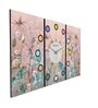 Mariana Multicolour Engineered Wood Wall Clock