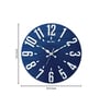 Mateo Blue Engineered Wood Wall Clock