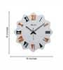 Imprisoned White Engineered Wood Wall Clock