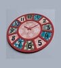 Alvaro Multicolour Engineered Wood Wall Clock