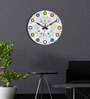Willy Multicolour Engineered Wood Wall Clock