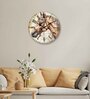 Holly Brown Engineered Wood Wall Clock