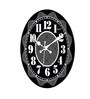 Manderley Black Engineered Wood Wall Clock