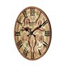 Bennett Brown Engineered Wood Wall Clock