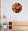 Troika Brown Engineered Wood Wall Clock