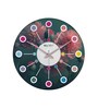 Elegant Multicolour Engineered Wood Wall Clock
