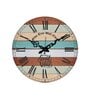 Romonov Multicolour Engineered Wood Wall Clock