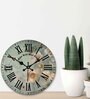 Asmund Grey Engineered Wood Wall Clock