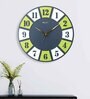 Almo Multicolour Engineered Wood Wall Clock