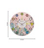 Raphael Multicolour Engineered Wood Wall Clock
