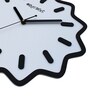 Delphine White & Black Engineered Wood Wall Clock