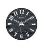 Montana Black & White Engineered Wood Wall Clock