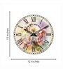 Feliz Multicolour Engineered Wood Wall Clock