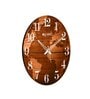 Troika Brown Engineered Wood Wall Clock