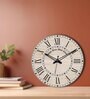 Voila Cream Engineered Wood Wall Clock