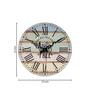 Claude Multicolour Engineered Wood Wall Clock