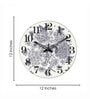 Biba White Engineered Wood Wall Clock