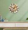 Katsu Multicolour Engineered Wood Wall Clock
