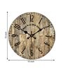 Prague Brown Engineered Wood Wall Clock