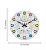 Willy Multicolour Engineered Wood Wall Clock