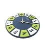 Almo Multicolour Engineered Wood Wall Clock
