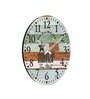Colonial Multicolour Engineered Wood Wall Clock