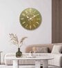 Margaux Green Engineered Wood Wall Clock