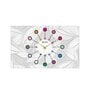 Andrre Multicolour Engineered Wood Wall Clock